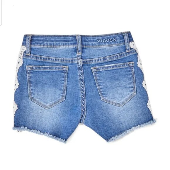 Vigoss Little girl jean shorts with embroidery detailing size 6 (D2) - Picture 2 of 4